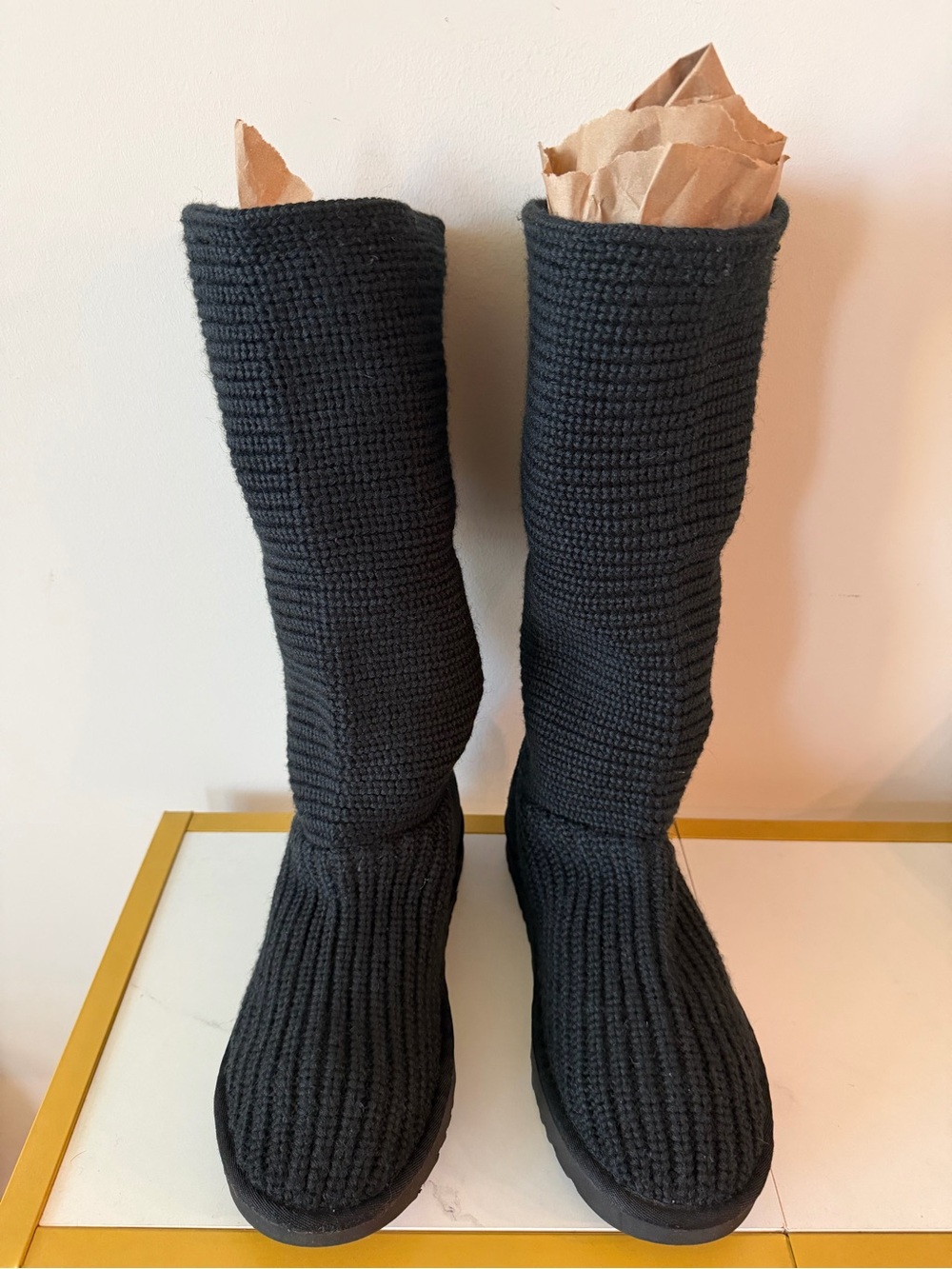 GUC Ugg Size 10 Tall Crotchet Cardy Boots - Picture 4 of 9